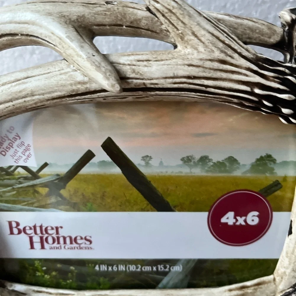River's Edge Realistic Looking Antler Photo Frame